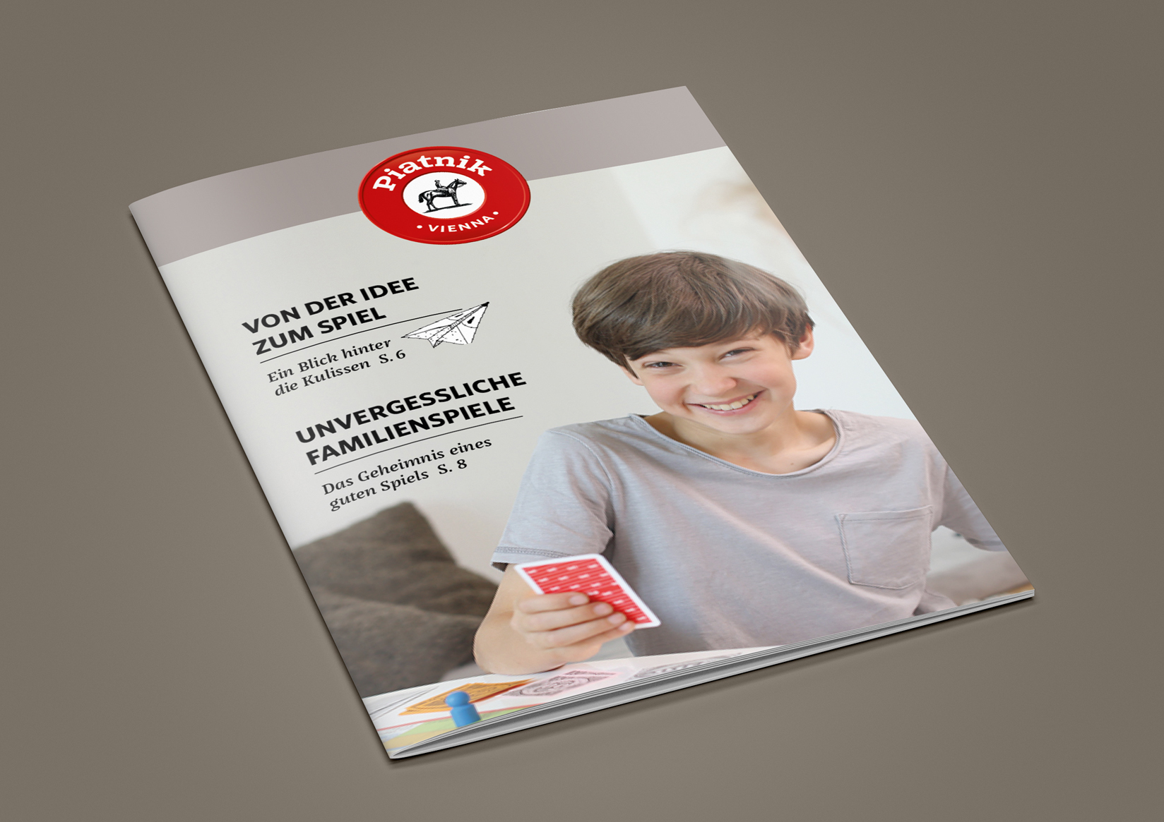 Piatnik Broschüre Prospekt Hofegger Branding Design Grafik